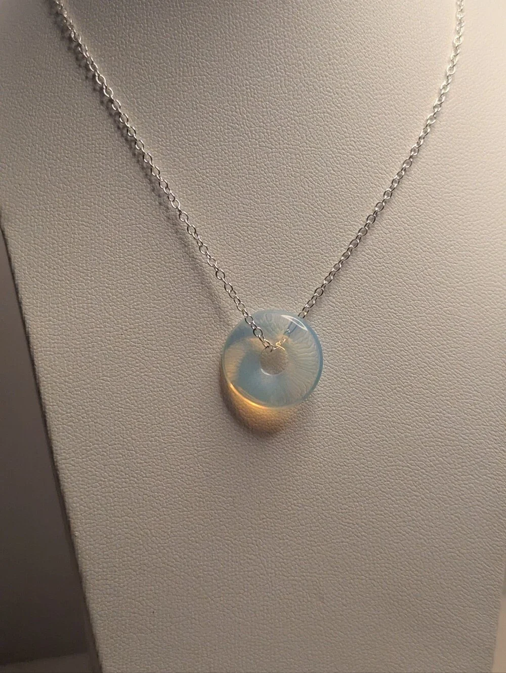 Opalite Minimaliat Necklace — 3/4